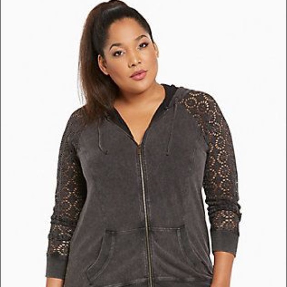 Torrid vintage lace hoodie